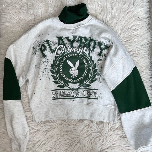 Playboy X Missguided Grey Marl Varsity 